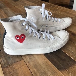 Off white Converse High Top Comme des Garçons Unisex